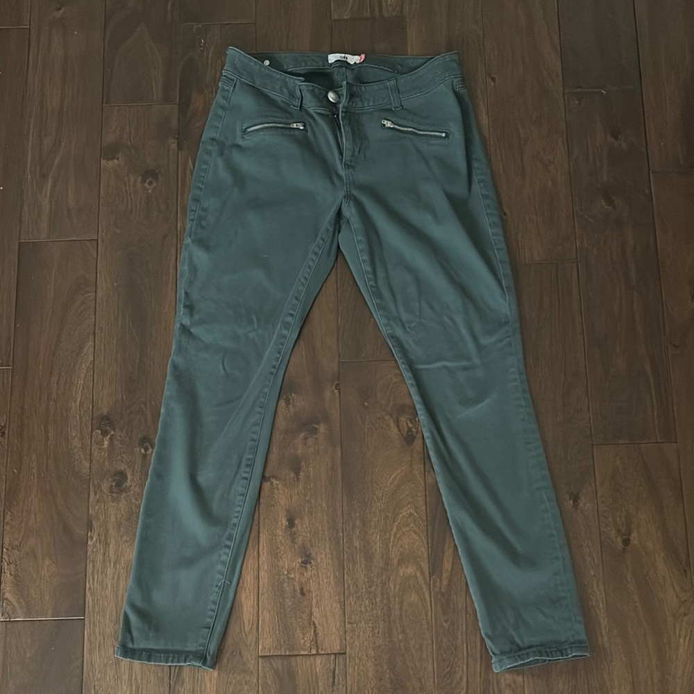 CAbi Dark Green  Skinny Jeans